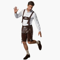 Lederhosen Kostümset für Herren - Oktoberfest 2025 – Kaffee