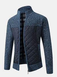 Aries | Moderne und stilvolle Jacke für Herren mit Stehkragen und Seitentaschen – Bleu-vert