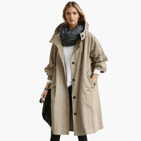 Helga | Wasserabweisender Trenchcoat – Braun