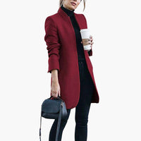 Trenchcoat im Casual Stil für Damen – Weinrot