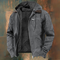 Luccas – Kapuzen Jacke Mit Reißverschluss – Grau