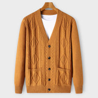Amedeo - Strick-Cardigan – Orange