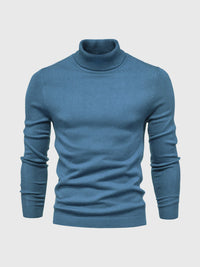 Rollkragen Pullover Herren Baumwolle | Elegant & Bequem – Marine