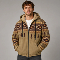 Mervin - Farbige und kuschelige Hoodies für Herren – Khaki