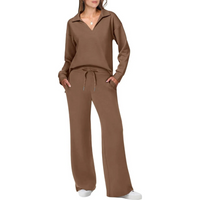 Damen Zweiteiliges Lounge Set | Bequeme – Braun