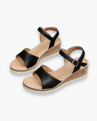 Damen Wedge Sandalen | Bequem – Schwarz