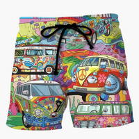 Simon | Bedruckte Badeshorts – Mehrfarbig