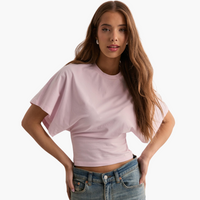 Sophia | T-Shirt mit weitem Ärmel und Ikonendesign – Rosa