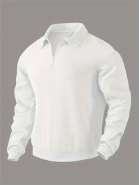 Rico Pullover - Eleganter warmer Winterpullover für Männer – Weiß