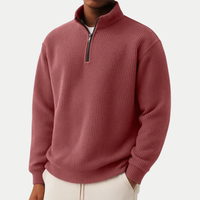 Jonas | Eleganter Zip Pullover für jeden Tag – Rot