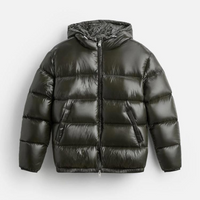 Herren Steppjacke | Voluminöse Kammerkonstruktion kurze Schnittform – Grün