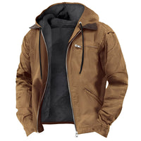 Adrian - Warme und strapazierfähige Jacke – Braun