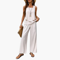 Nora | Elegantes 2-teiliges Set – Creme