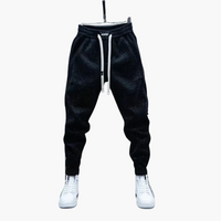 Julian | Lässige Hose mit Muster – Schwarz