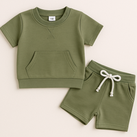 Snuglii - Weiches und bequemes Set für Kinderkleidung – Oliv