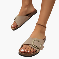Christa | Soft Glide Komfort-Sandalen – Khaki