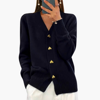 Elina | Elegante Strickjacke – Schwarz