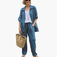 Wilma | Lässig Zweiteiler-Set – Blau