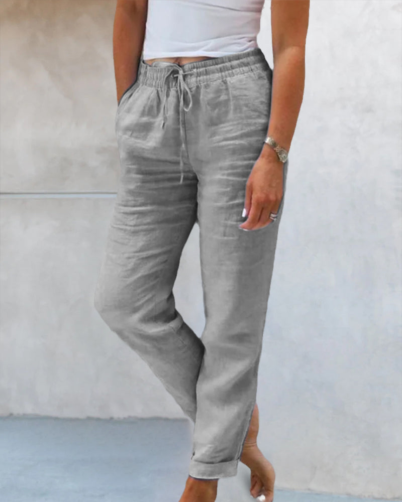 Veronica | Lässige Hose mit geradem Bein