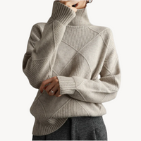 Adelia | Rollkragenpullover – Khaki