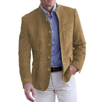 | Legere Button-Down Jacke für Männer – Khaki