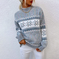 Caterina - Handge Fertigt Woll Pullover – Grau