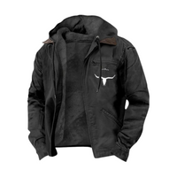 Axel - Robuste Vintage Jacke – Schwarz