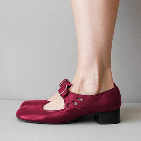 Bianca | Sandalen mit Keilschnalle aus Leder