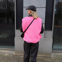 Vanessa - Komfortable und warme Weste – Rosa
