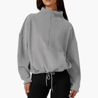 Sabrina | Polar Fleece Sweatshirt – Hellgrau