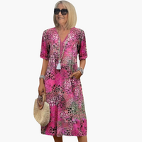Maja | Blumenkleid – Rosa