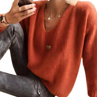 Dorris - Bequemer und kuscheliger Pullover – Orange