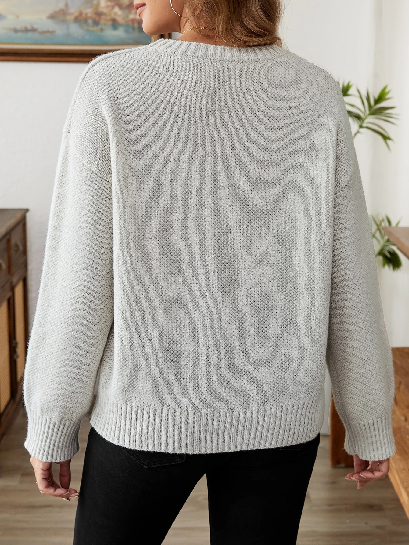 Koleni | Warmer Pullover mit Herzdesign – Damenpullover