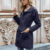 GALE - Wasserdichter Parka für Frauen – Dunkelblau