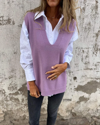 Lisa™ | Bequeme Strickjacke – Violett