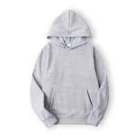 Basic Hoodie für Damen mit Kapuze und Kordelzug einfarbig – Grau