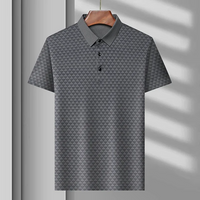 David | Diamond Polo Shirt für gehobene Herren Outfits – Grau