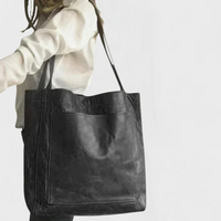 Elise | Stylische Lederhandtasche – Schwarz