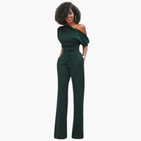Sofie | Ein-Schulter-Overall für Damen – Grün