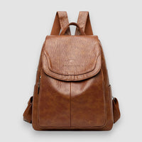 Milan | Lederrucksack für stilvolle Frauen – Braun