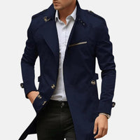 Carlito™ | Eleganter und bequemer Mantel – Dunkelblau