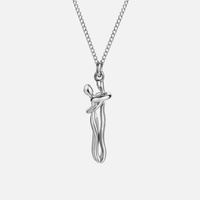 Mia | Elegante Halskette Damen Ewige Liebesumarmung – Silber
