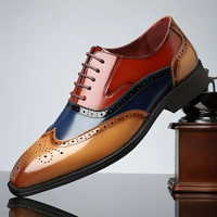 Farlon - Oxford-Brogue-Schuhe – Zweifarbige