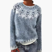 Miriam | Retro-Pullover – Hellblau