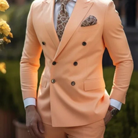 Herren Zweiteiler Hochzeits Anzug – Orange