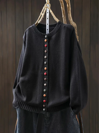 Ellery | Strickknopf-Cardigan – Schwarz