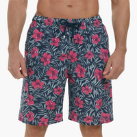 Schnelltrocknende Shorts - Herren Badeshorts mit Stretch – Rot