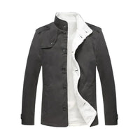 LORENZ - Gepolsterte Winterjacke aus Baumwolle für Herren – Grau