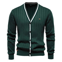 Sam - Elegante Strickjacken für Herren – Grün
