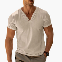 Niklas | Stilvolles Polo-T-Shirt – Beige